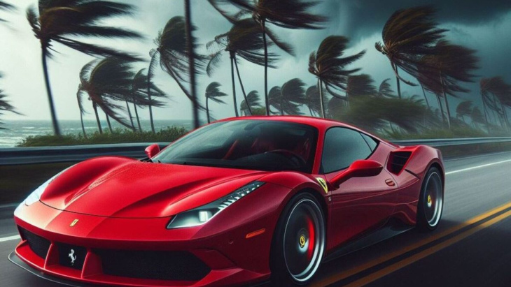 ¿Podría un Ferrari escapar de un huracán?: esta es la respuesta de la ciencia