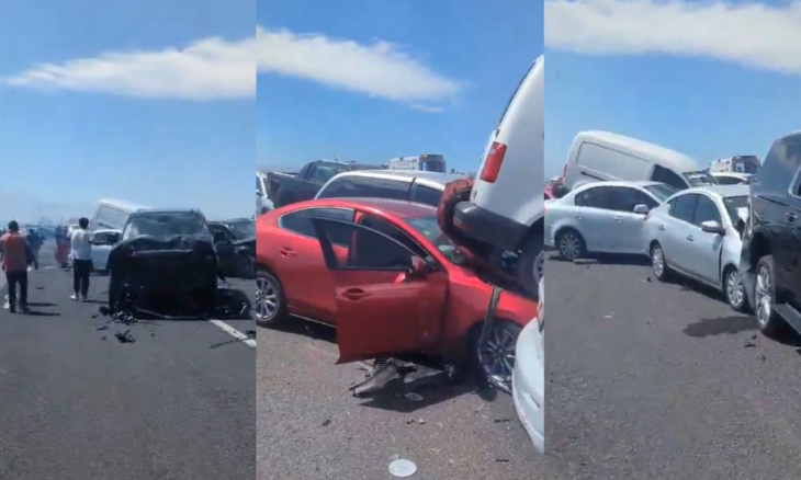 ¿qué provocó el choque múltiple en la autopista naucalpan-toluca?
