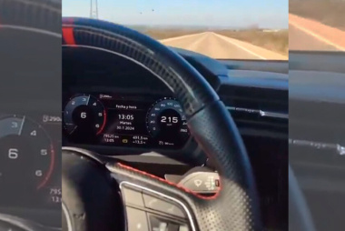Se graba a 215 km/h con su Audi A3 y lo sube a Instagram. La Guardia Civil ya le ha cazado