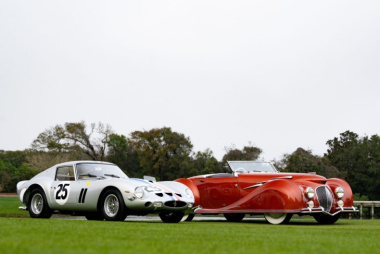Una Ferrari 250 GTO del 1962 y un Delahaye 135MS Narval Cabriolet del 1947 son nombrados los mejores de la exposición en «The Amelia»