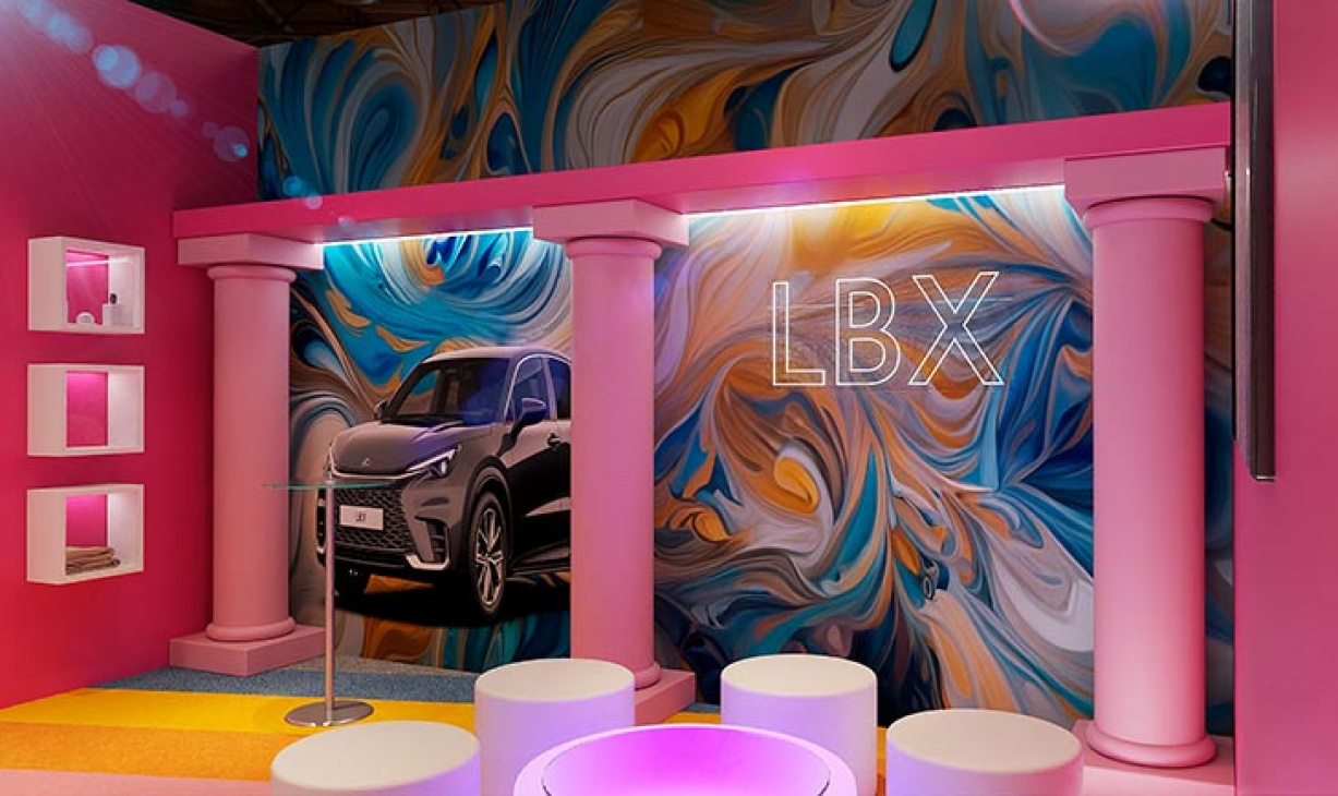 el lexus art car ganador de 2023, en arcomadrid