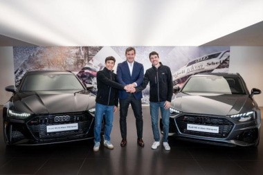 Audi entrega dos deportivos de su gama RS a los hermanos Márquez en su nueva colaboración