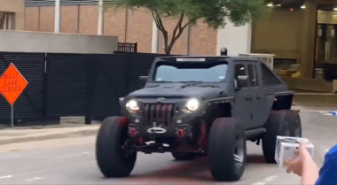 Más que un coche: Luka Doncic presume de su espectacular Jeep transformado en un tanque de seis ruedas