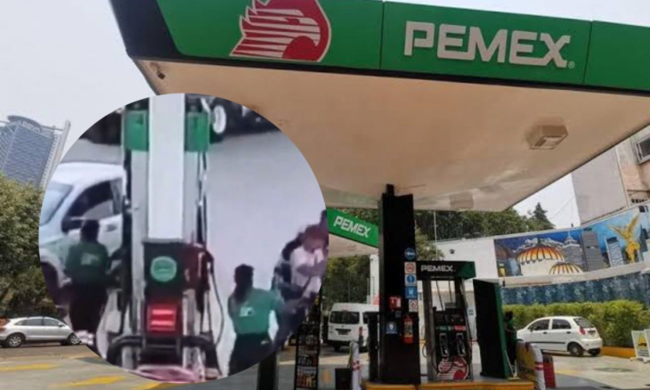 video| despachadora frustra asalto bañando a ladrones en gasolina en el edomex