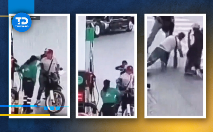despachadora frustra asalto roseando de gasolina a delincuentes en teoloyuca, edomex | video