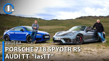 Prueba Porsche 718 Spyder RS y Audi TT: dos deportivos irrepetibles y un último baile