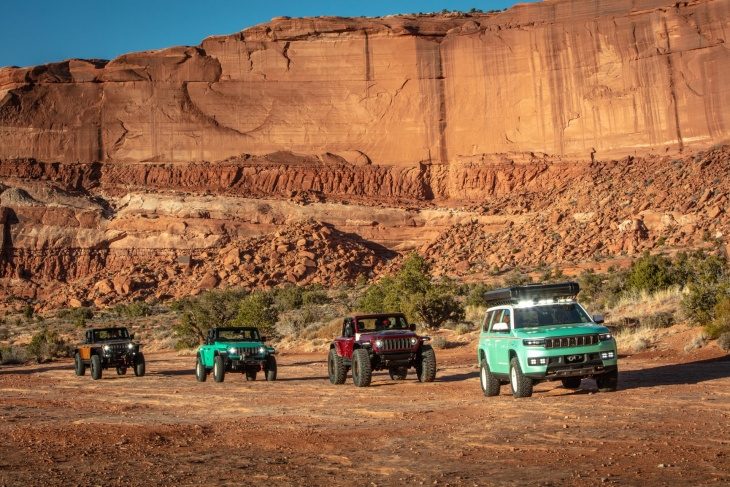 jeep se presenta en una nueva edición de la easter jeep safari con cuatro prototipos
