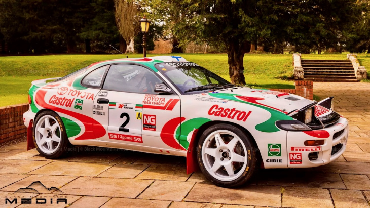 el toyota gr yaris de rally2 se viste como el legendario celica de 1993