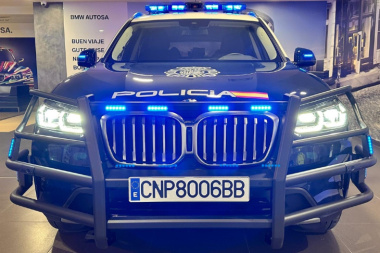 BMW X3 con defensa reforzada de la Policía Nacional, para luchar contra el narcotráfico en el Campo de Gibraltar