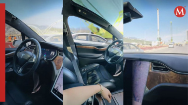 Joven se vuelve viral por mostrar cómo su Tesla se conduce solo en avenida Constitución en Monterrey | VIDEO