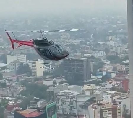 helicóptero siniestrado en coyoacán fue captado haciendo maniobras peligrosas en reforma