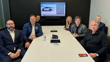 Javier Milei se reunió con Elon Musk en la fábrica de Tesla