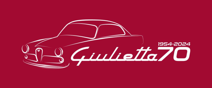 el alfa romeo giulietta cumple 70 años y han creado un logotipo especial para celebrarlo
