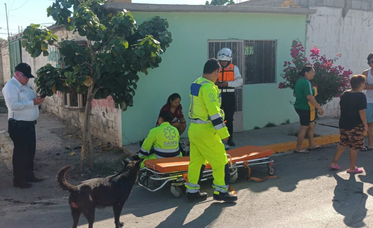 motociclista de 15 años sufre fractura al chocar en colonia nueva merced de torreón