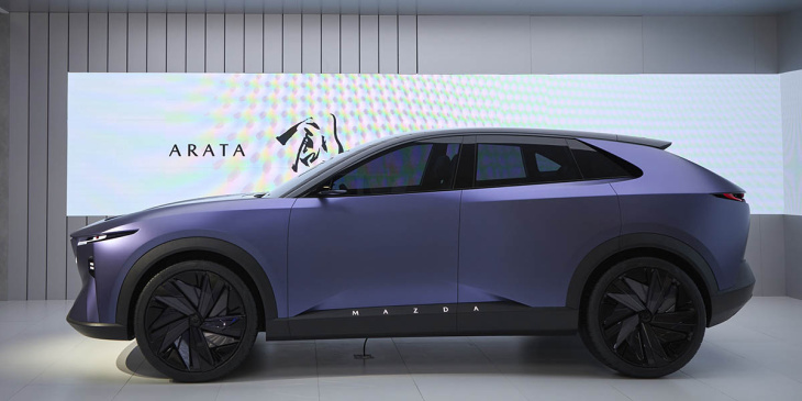 mazda ez-6 y mazda arata, un nuevo eléctrico y un concept presentados en el auto china 2024