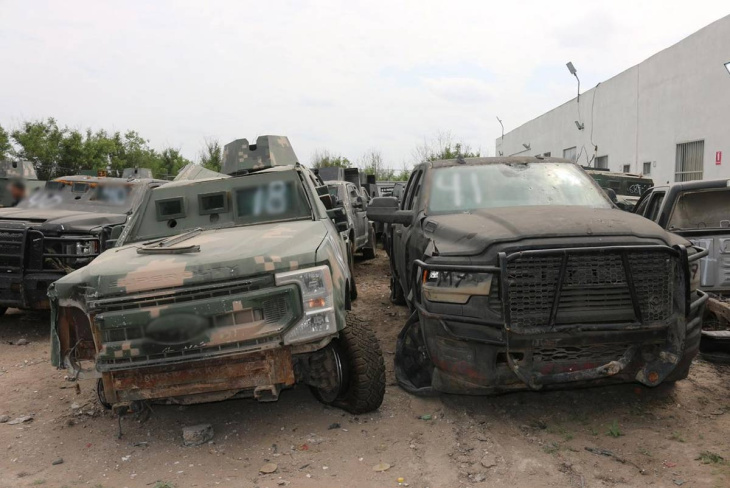 fgr destruye 42 vehículos monstruos en tamaulipas