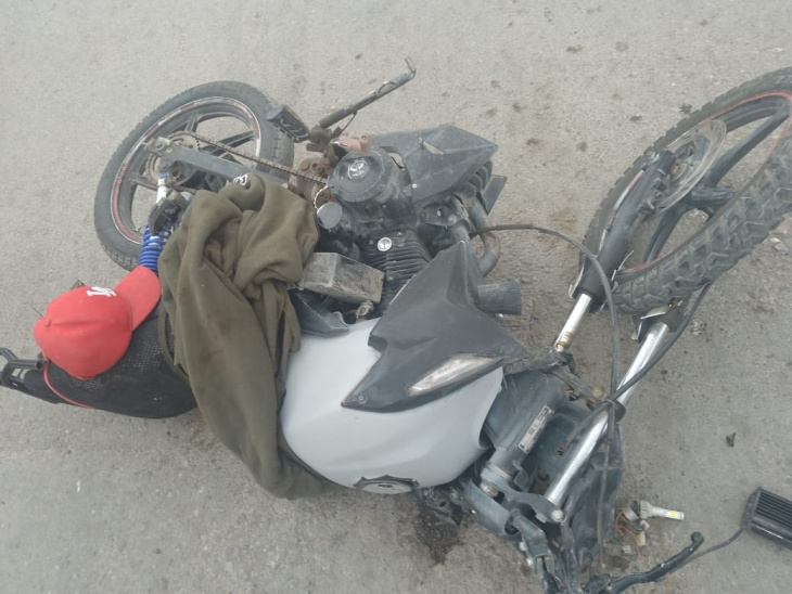 motociclista sufre daño cerebral tras chocar con camión que no hizo alto en san pedro
