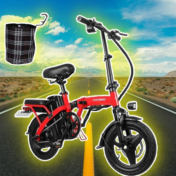 bicicleta eléctrica honeywhale para adultos con 30% de descuento y 12 msi: 35km/h, motor 750w, plegable