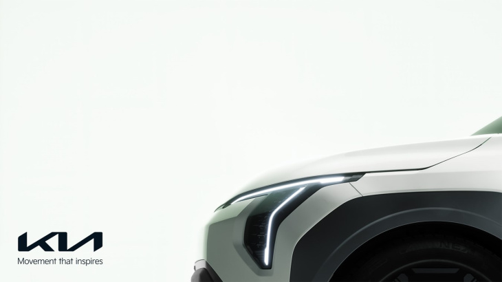 kia publica las primeras imágenes teaser del ev3, su próximo vehículo eléctrico